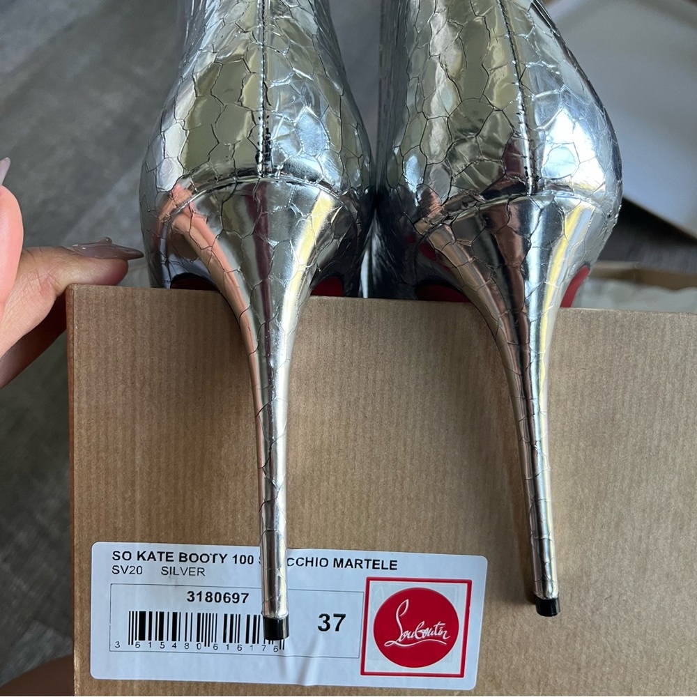 Christian Louboutin So Kate Booty 100 Specchio Martele - Picture 5 of 8